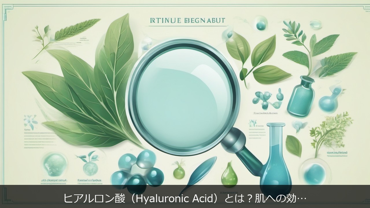 ヒアルロン酸（Hyaluronic Acid）とは？肌への効果・正しい使い方・製品の選び方を徹底解説 アイキャッチ