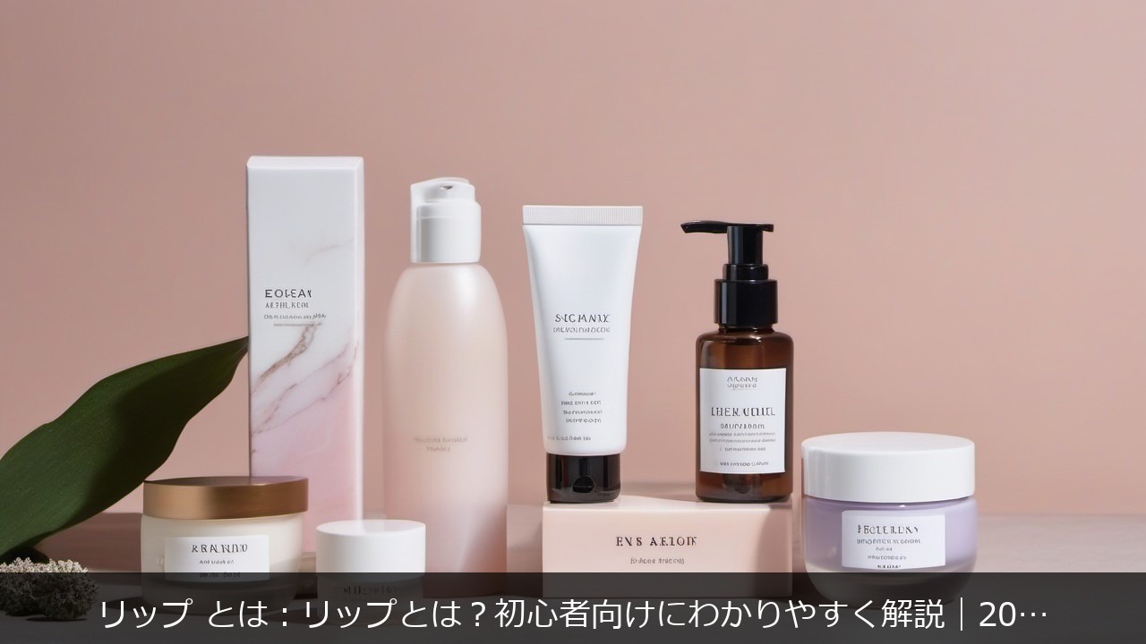 リップ とは：リップとはに関する記事のアイキャッチ画像 - リップ とは：リップとは？初心者向けにわかりやすく解説｜2026年夏の盛りリップ3つのキホン