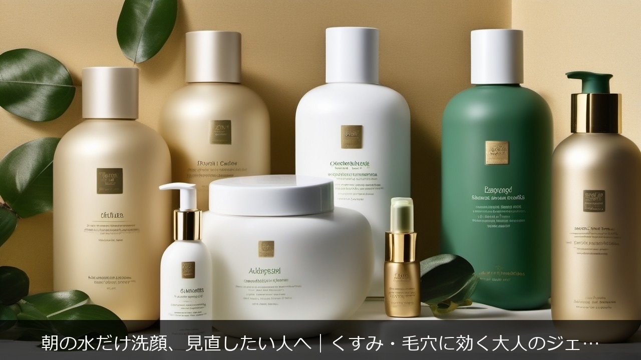 朝に関する記事のアイキャッチ画像 - 朝の水だけ洗顔、見直したい人へ｜くすみ・毛穴に効く大人のジェル洗顔3選【2026年版】
