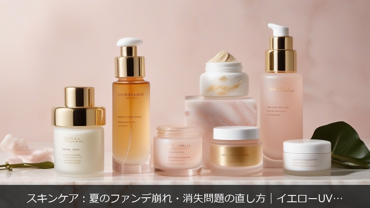 スキンケア：夏に関する記事のアイキャッチ画像 - スキンケア：夏のファンデ崩れ・消失問題の直し方