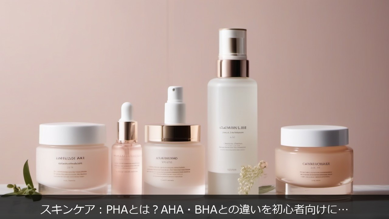 スキンケア：PHAとはに関する記事のアイキャッチ画像 - スキンケア：PHAとは？AHA・BHAとの違いを初心者向けにわかりやすく解説