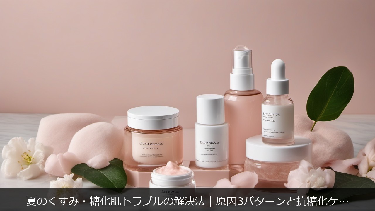 夏に関する記事のアイキャッチ画像 - 夏のくすみ・糖化肌トラブルの解決法｜原因3パターンと抗糖化ケアの対処法を徹底解説