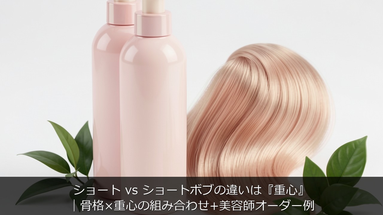 ショート vs ショートボブの違いは『重心』｜骨格×重心の組み合わせ+美容師オーダー例のアイキャッチ画像