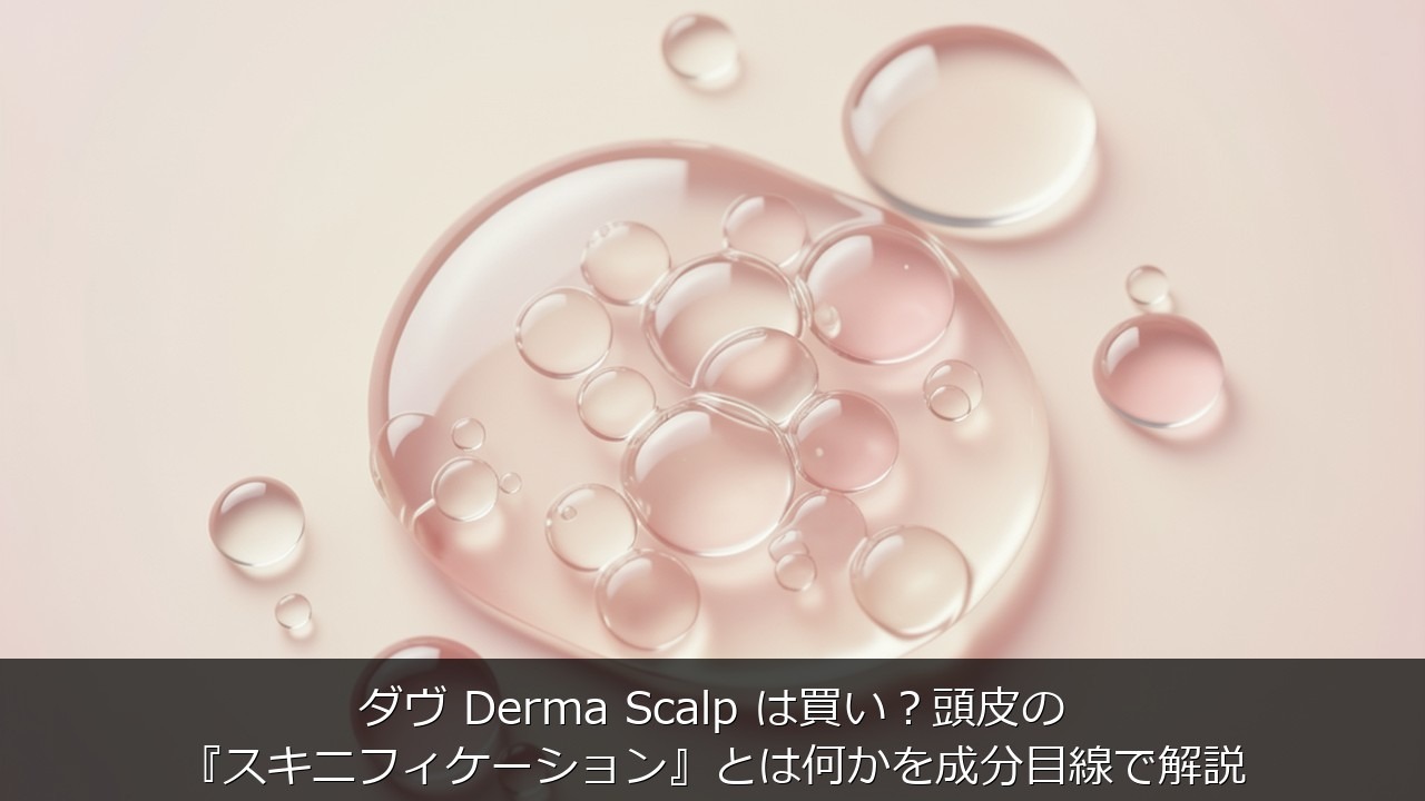 ダヴ Derma Scalp は買い？頭皮の『スキニフィケーション』とは何かを成分目線で解説のアイキャッチ画像