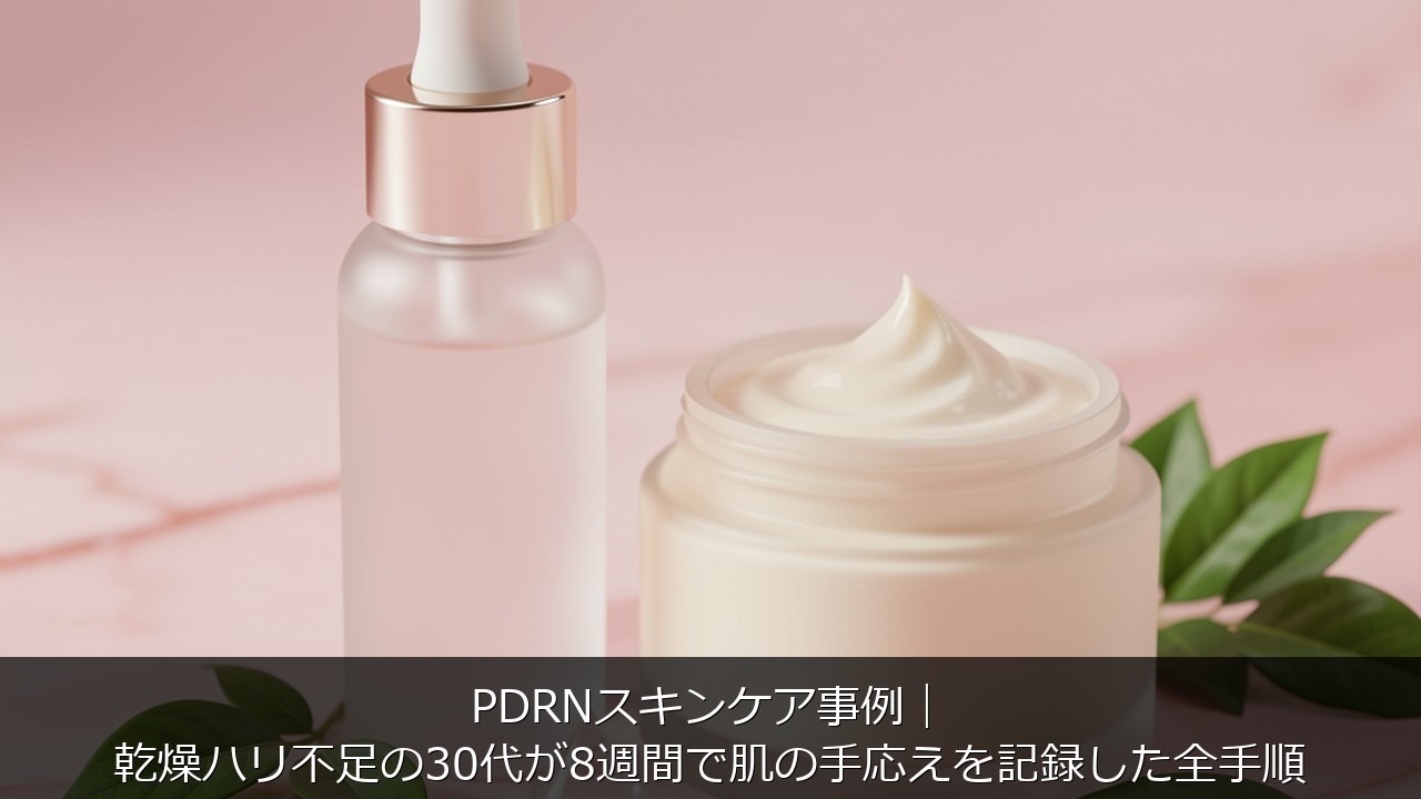 PDRNスキンケア事例｜乾燥ハリ不足の30代が8週間で肌の手応えを記録した全手順のアイキャッチ画像