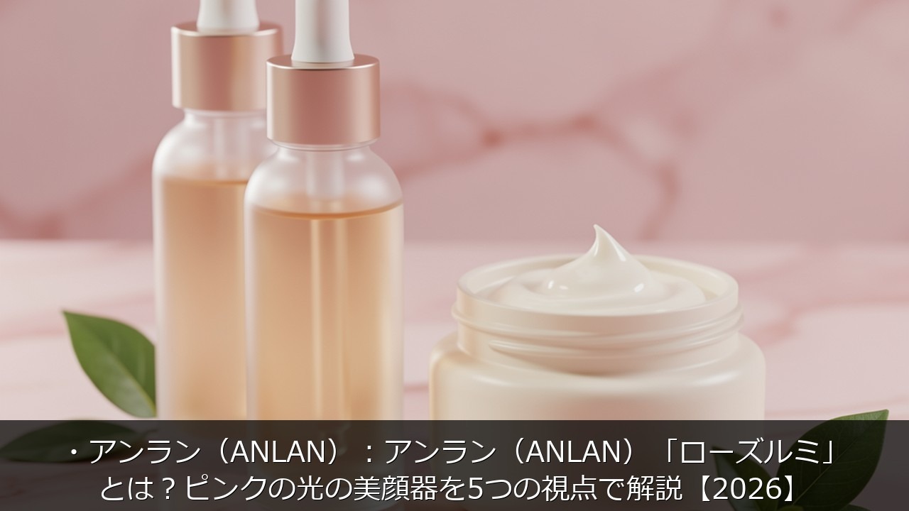 ・アンラン（ANLAN）：アンラン（ANLAN）「ローズルミ」とはに関する記事のアイキャッチ画像 - ・アンラン（ANLAN）